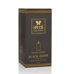Iris Celeste Pillar Candle- Black, 2.8 X 6 Inch
