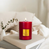 Iris Celeste Pillar Candle- Rose Gold, 2.8 X 4 Inch