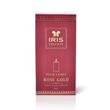 Iris Celeste Pillar Candle- Rose Gold, 2.8 X 6 Inch