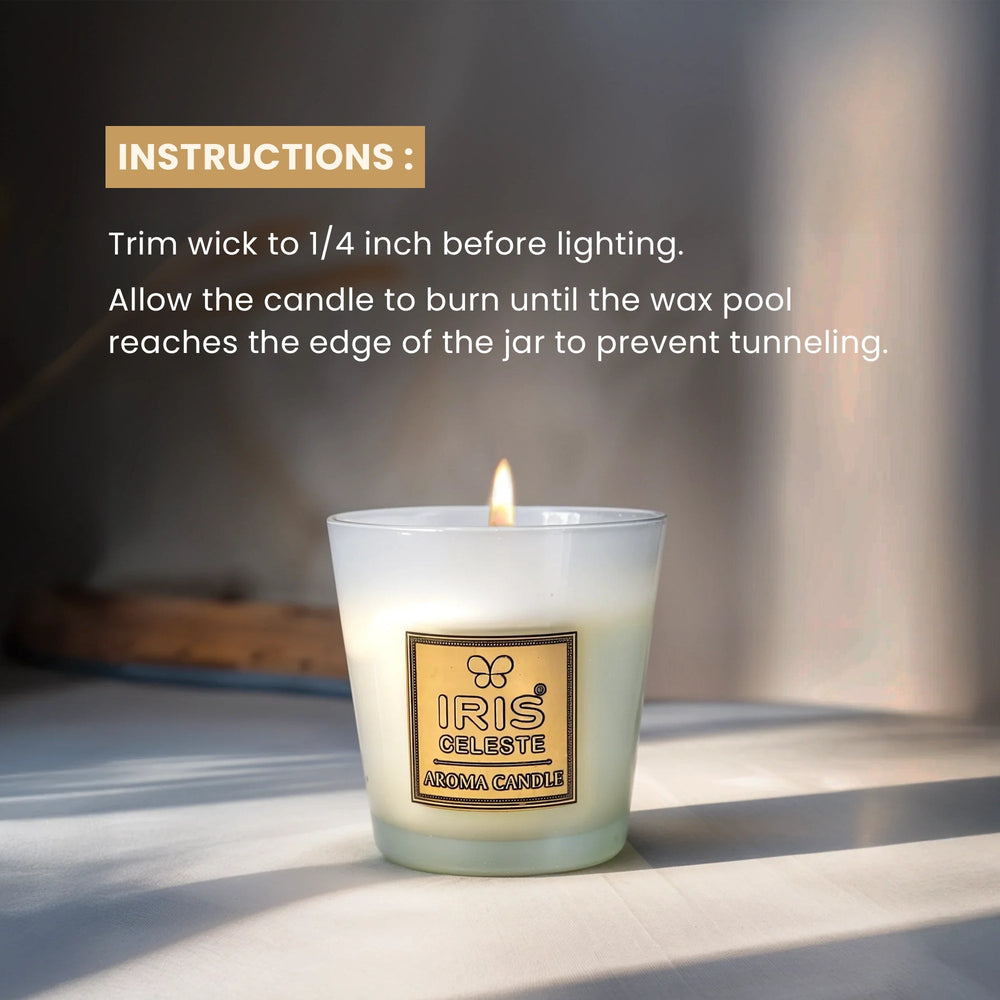 IRIS Celeste Aroma Votive Candle- White