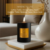 Iris Celeste Pillar Candle- Black, 2.8 X 6 Inch