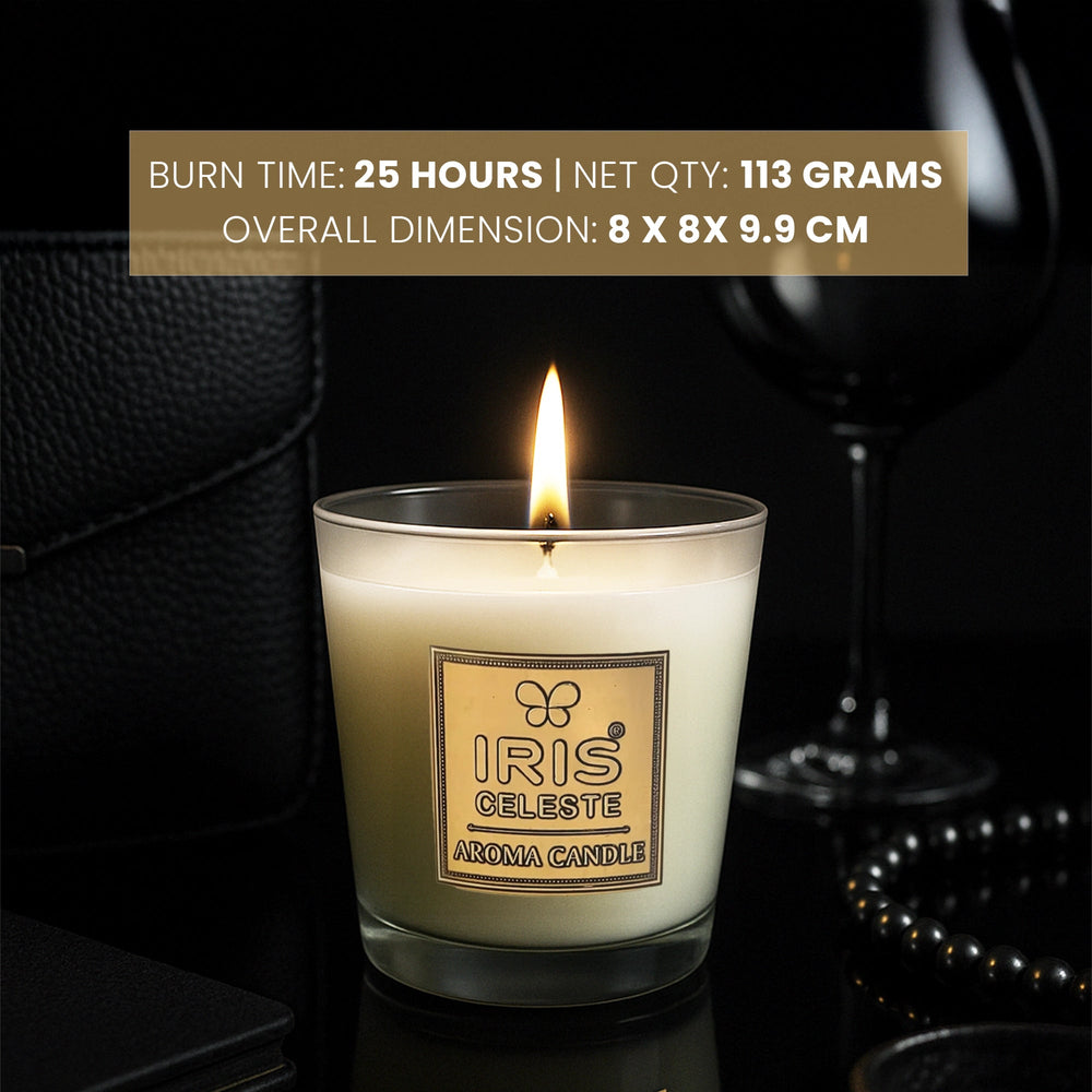 IRIS Celeste Aroma Votive Candle- White