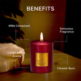 Iris Celeste Pillar Candle- Rose Gold, 2.8 X 4 Inch