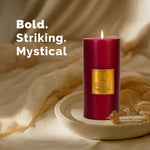 Iris Celeste Pillar Candle- Rose Gold, 2.8 X 6 Inch