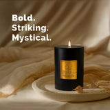 Iris Celeste Pillar Candle- Black, 2.8 X 4 Inch