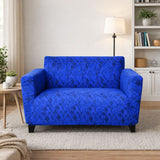 2 Seater Jaquared Knit Sofa Cover- Nautica Blue
