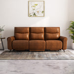 Beatrix 3 Seater Dual Motor Electric Recliner- Brown