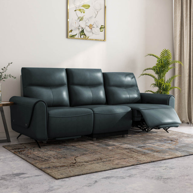 Nilkamal Beatrix 3 Seater Dual Motor Electric Recliner (Green)