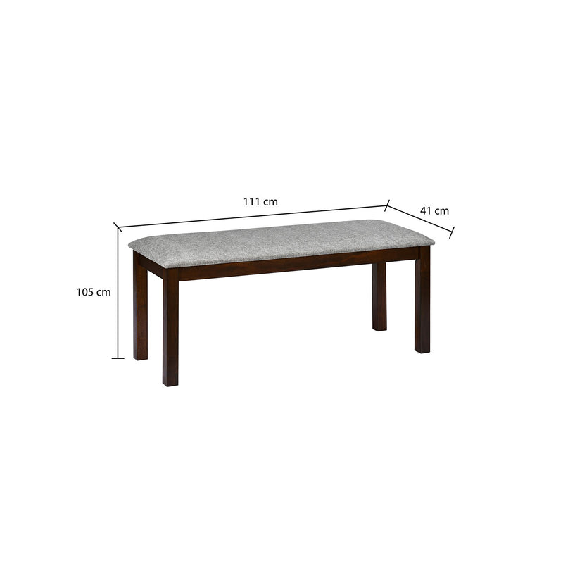 Bella 6 Seater Dining Set with Bench (Antique Cherry)