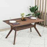 Nilkamal Blaine 6 Seater Dining Table (Walnut)