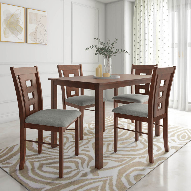 Bella 4 Seater Dining Set (Antique Cherry)