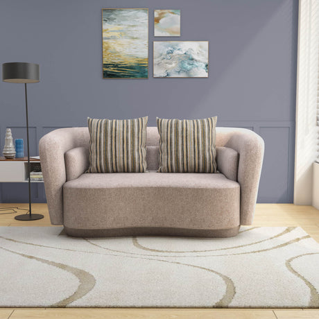 Nilkamal Bethany 2 Seater Fabric Sofa (Sand Brown)