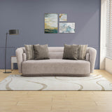 Nilkamal Bethany 3 Seater Fabric Sofa (Sand Brown)