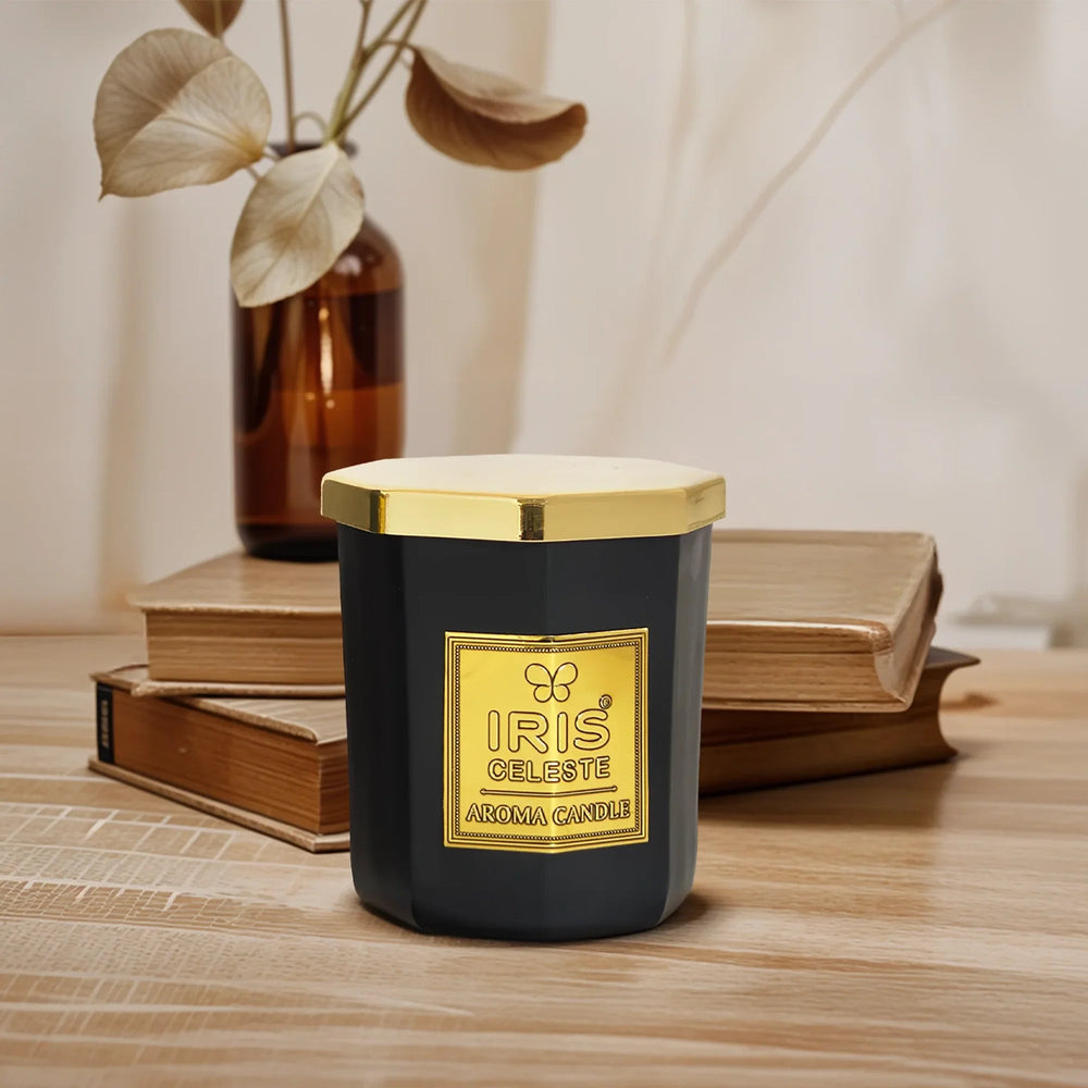 IRIS Celeste Aroma Votive Candle- Black