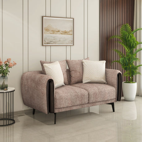 Nilkamal Canyon 2 Seater Fabric Sofa (Light Grey)