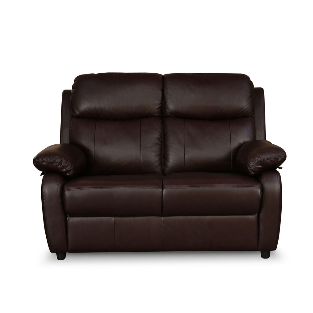 Carolina 2 Seater Leather Sofa- Brown
