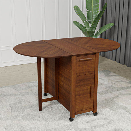 Nilkamal  carven 4 Seater Drop Leaf Dining Table Walnut