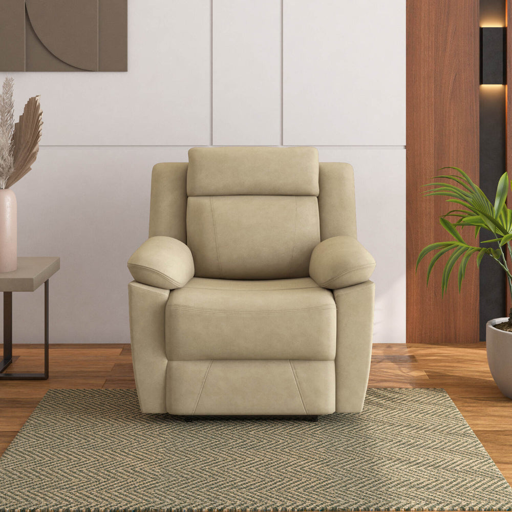 Clapton 1 Seater Double Motor Electric Recliner- Beige
