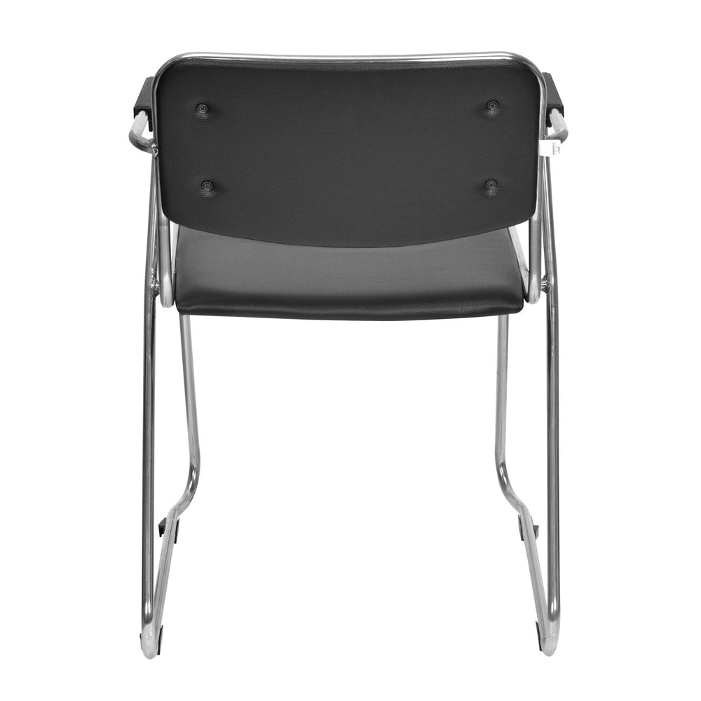 Contract With Arm Visitor Chair- Black