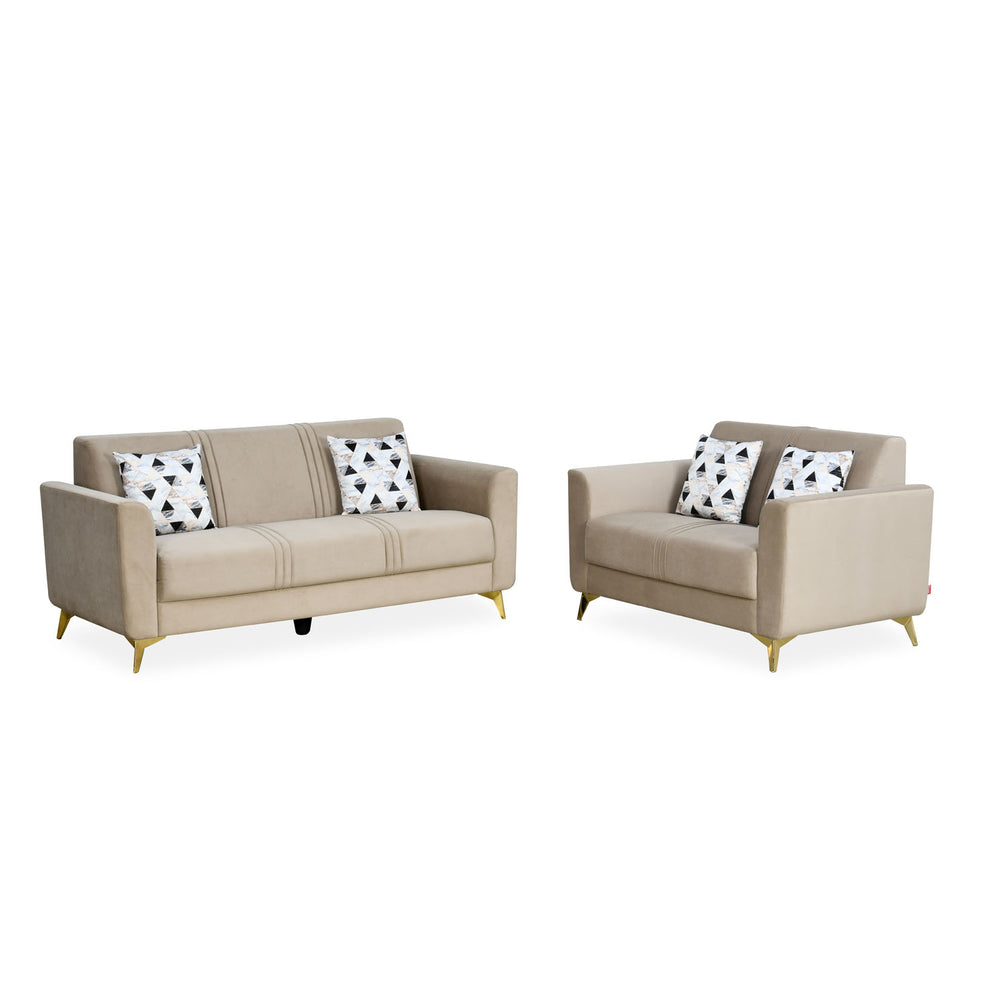 Cooper 3 Seater Fabric Sofa- Beige