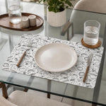 Doodle Print EVA Placemat Set of 4- Black