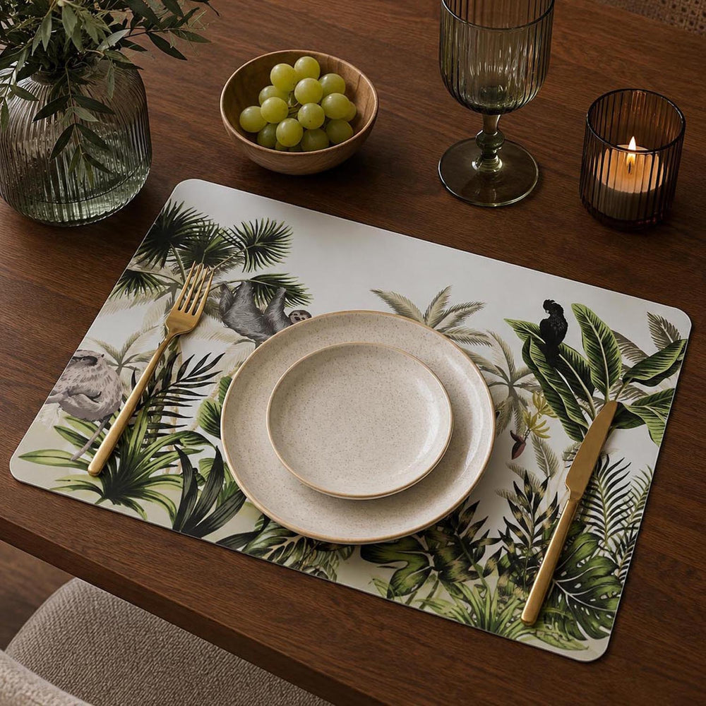 Jungle Print Placemat Set of 4- Multicolor
