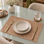 Leafy Printed EVA Placemat Set of 4- Brown
