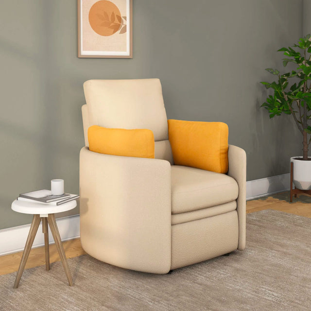 Nilkamal Arias by Lara Dutta Cherish 1 Seater Sofa with Swivel (Sand Beige)