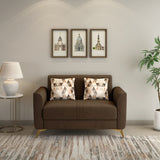 Cooper 2 Seater Fabric Sofa- Brown
