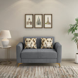 Cooper 2 Seater Fabric Sofa- Metallic Grey