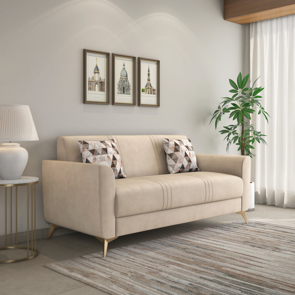 Cooper 3 Seater Fabric Sofa- Beige