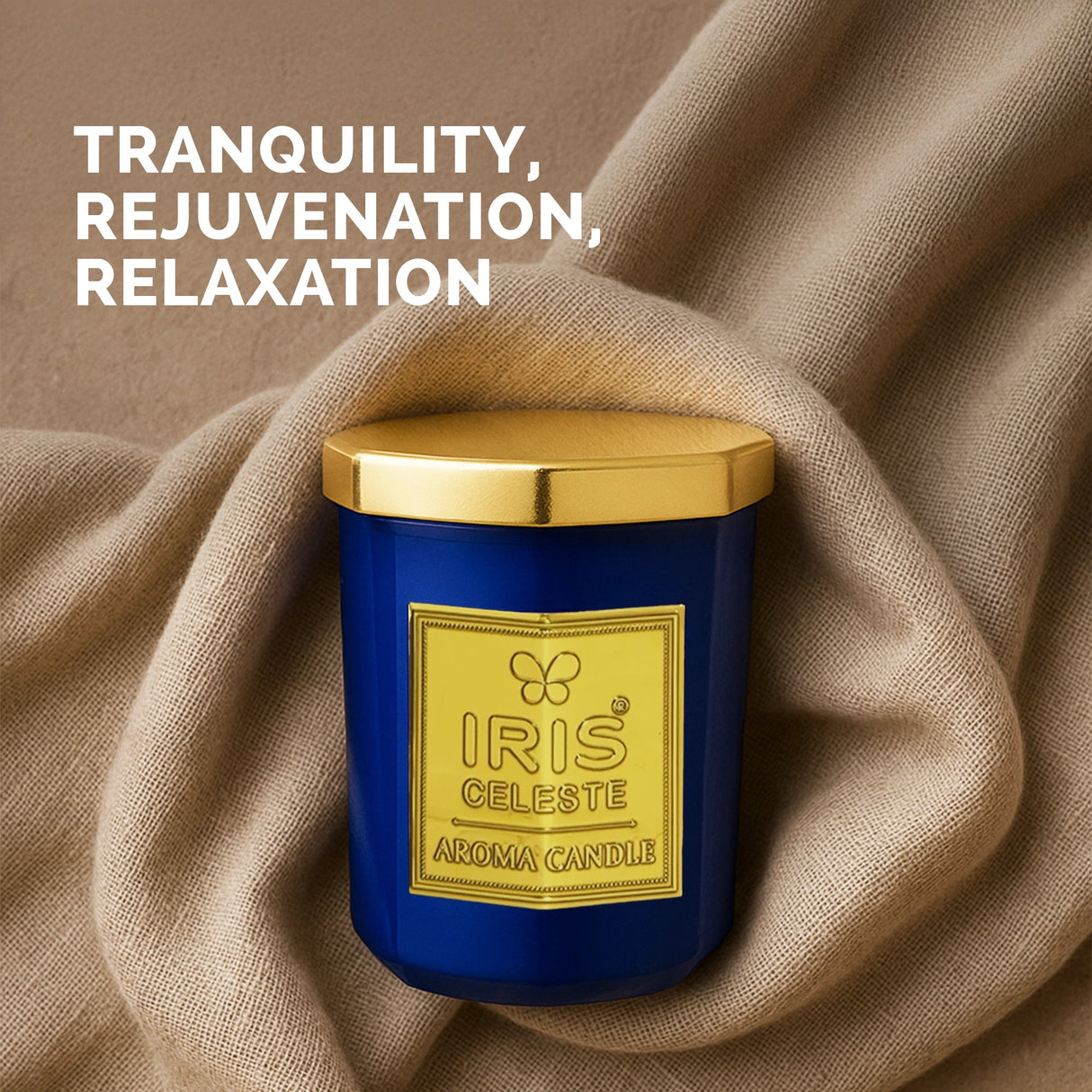 IRIS Celeste Aroma Votive Candle- Coral Blue