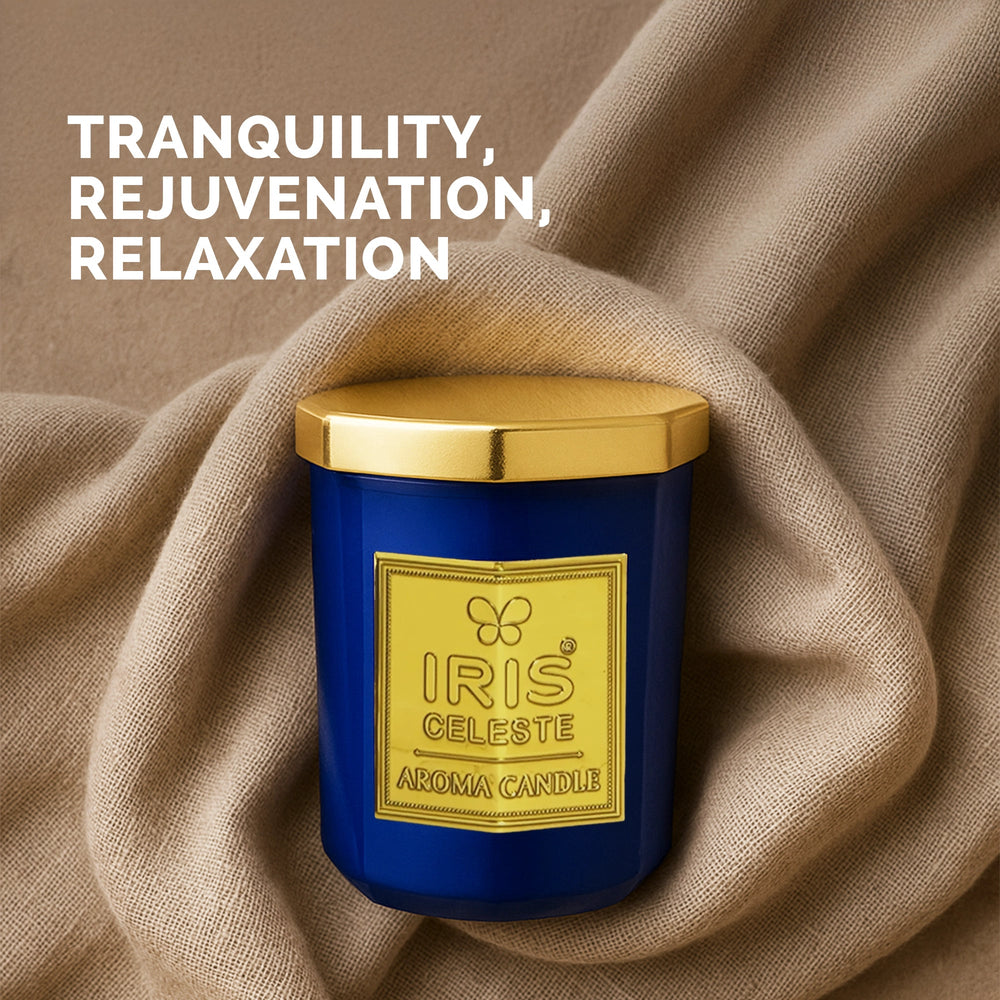 IRIS Celeste Aroma Votive Candle- Coral Blue