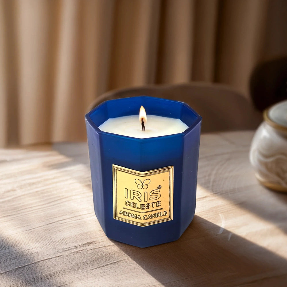 IRIS Celeste Aroma Votive Candle- Coral Blue
