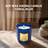 IRIS Celeste Aroma Votive Candle- Coral Blue