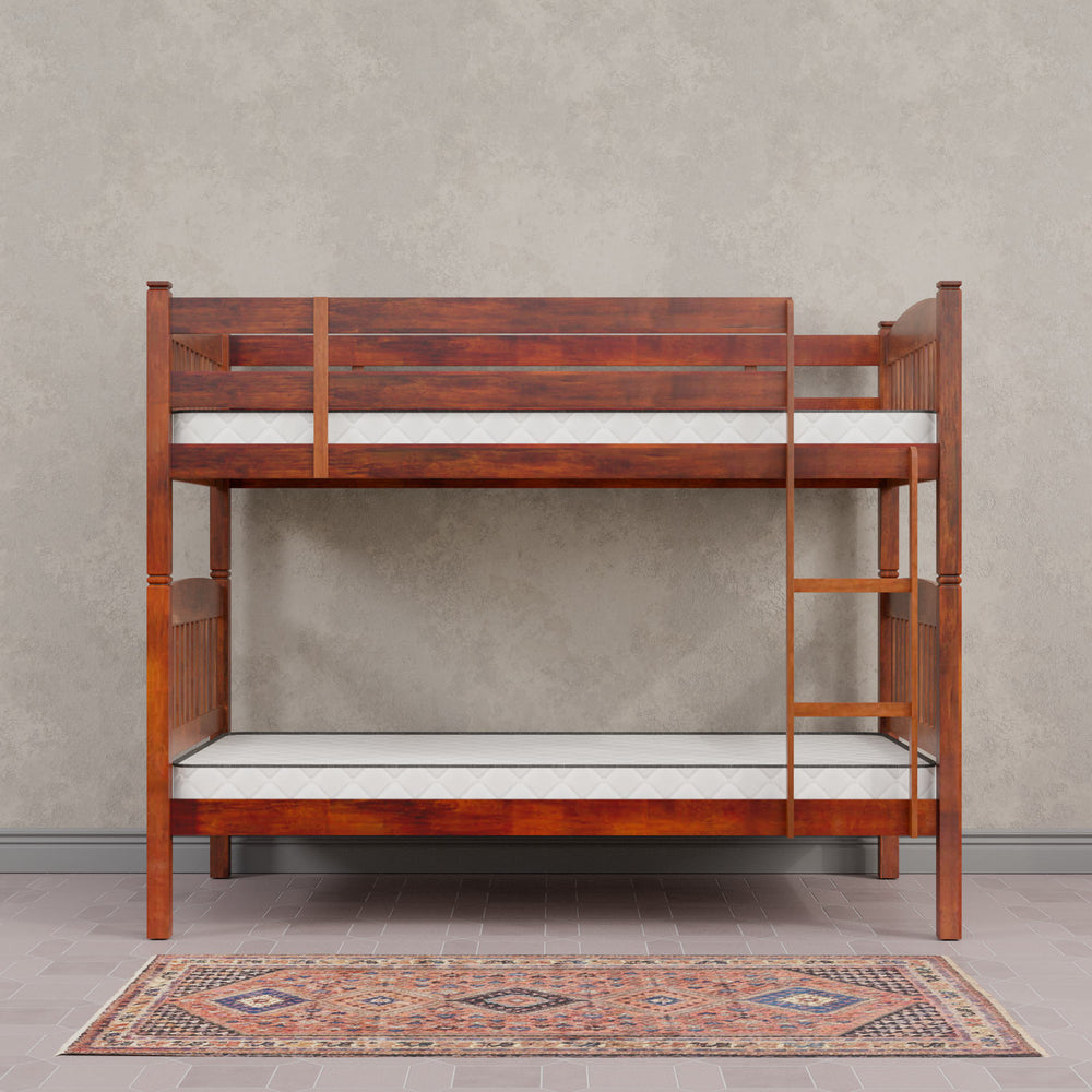 Dom Solid Wood Bunk Bed- Cappuccino