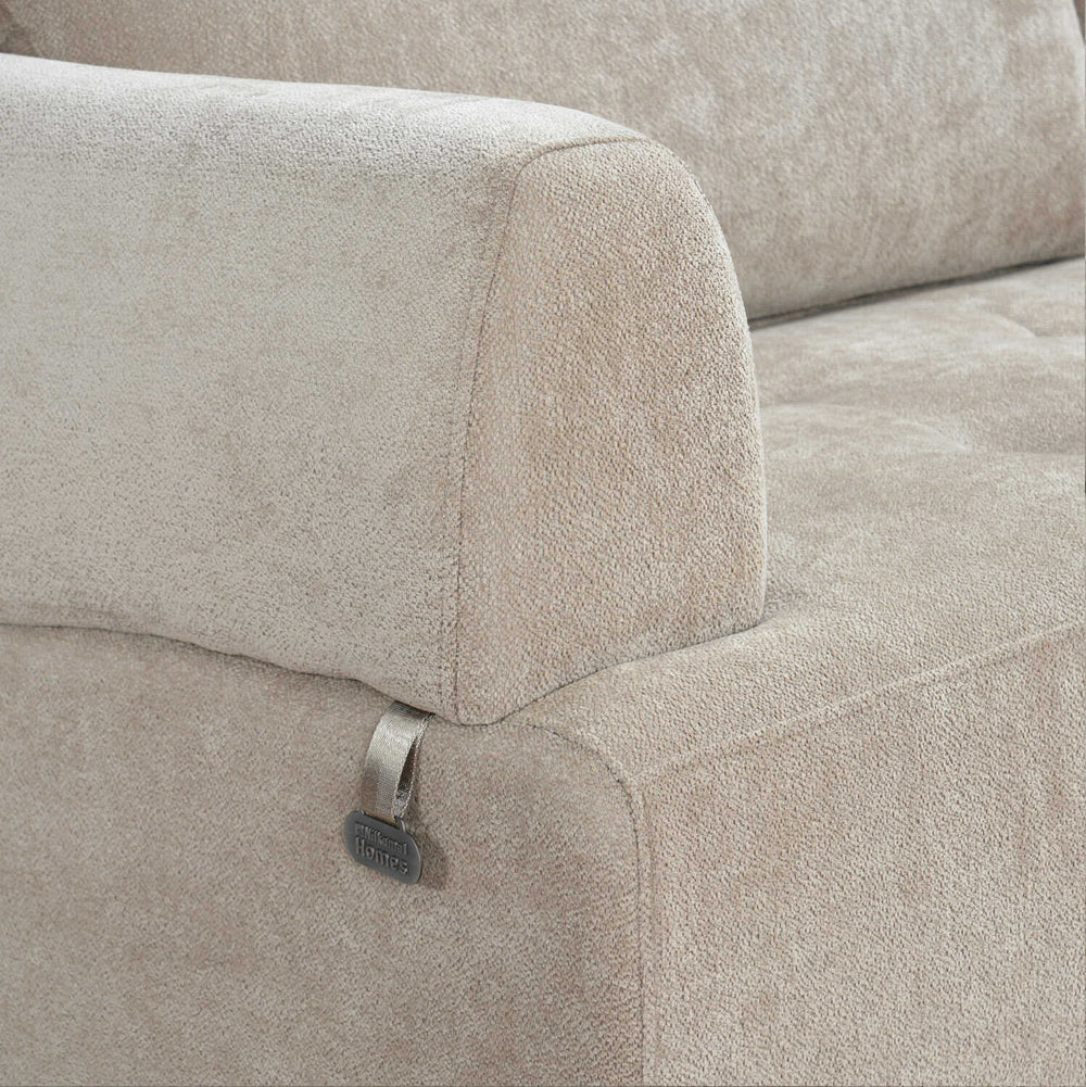 Renzo 3 Seater Sofa- Almond Beige