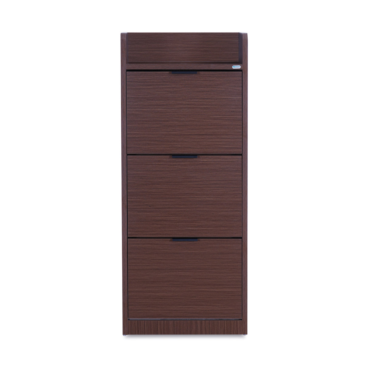 Selena 3 Tier Tilt-Out Shoe Cabinet- Legno Oak Dark