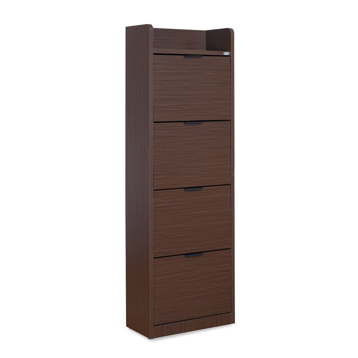 Selena 4 Tier Tilt-Out Shoe Cabinet- Legno Oak Dark