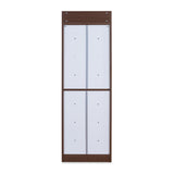 Selena 4 Tier Tilt-Out Shoe Cabinet- Legno Oak Dark
