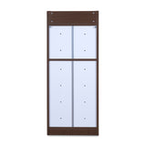 Selena 3 Tier Tilt-Out Shoe Cabinet- Legno Oak Dark