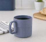 Porcelain Coffee Mug Set of 6- Blue Matt