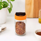 Salt and Pepper 105 ml Glass Jar- Orange