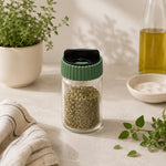 Salt and Pepper 105 ml Glass Jar- Green