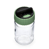 Salt and Pepper 105 ml Glass Jar- Green