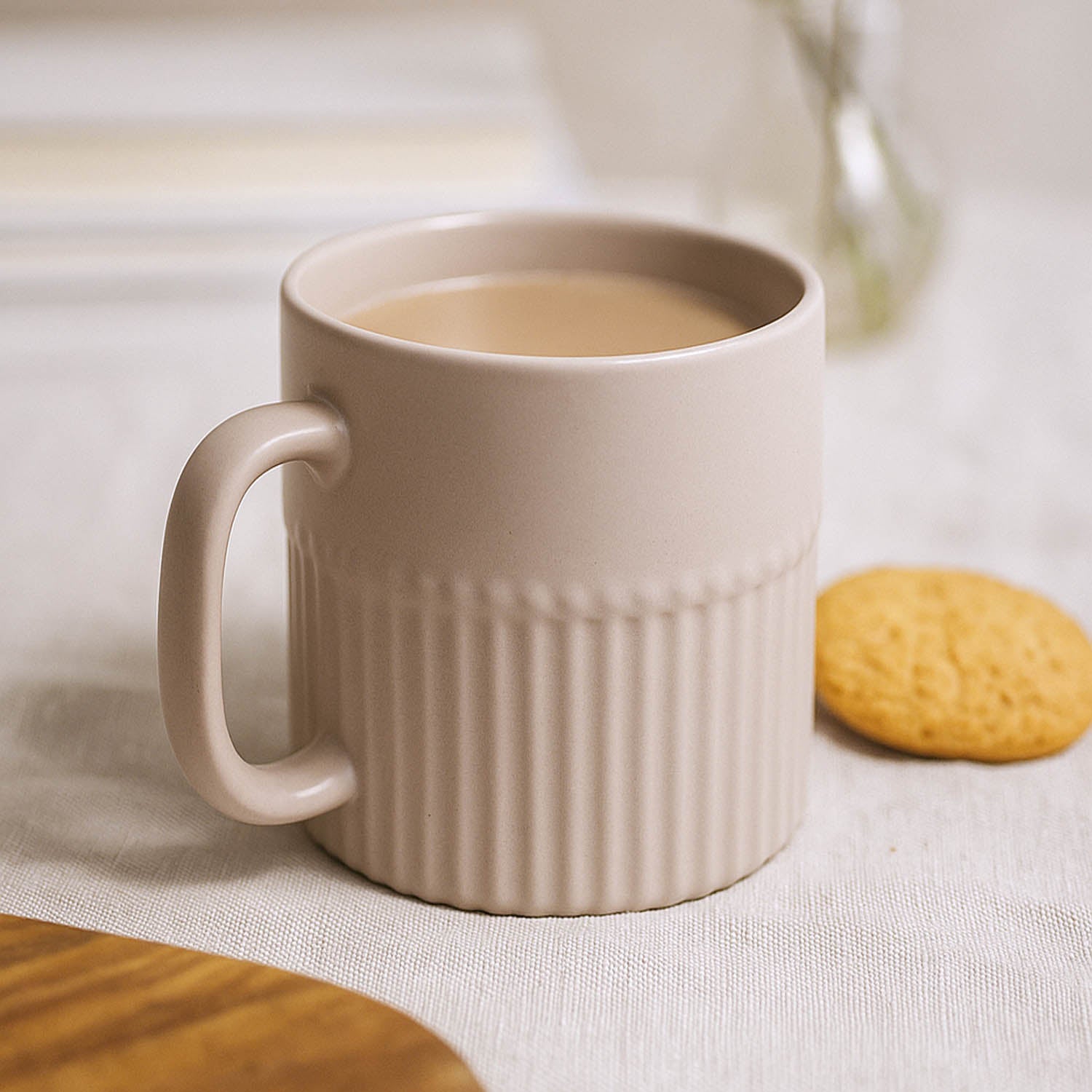 Porcelain Coffee Mug Set of 6- Ivory Matt