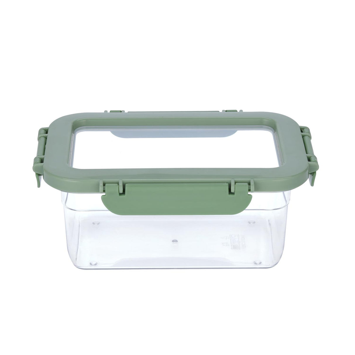 Multipurpose Airtight 1000 ml Food Container- Transparent & Green