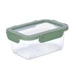 Multipurpose Airtight 1000 ml Food Container- Transparent & Green