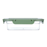 Multipurpose Airtight 600 ml Food Container- Transparent & Green