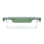 Multipurpose Airtight 600 ml Food Container- Transparent & Green